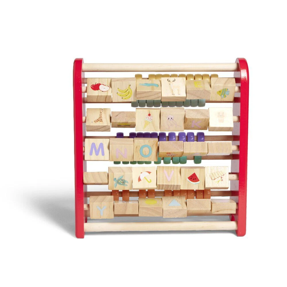 Boulier enfant en bois 26x9,5xH25cm
