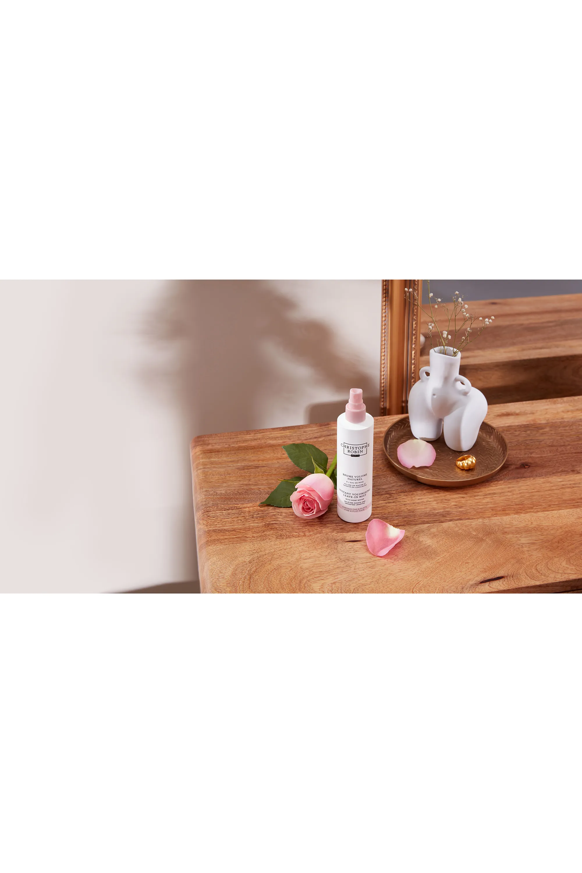 Christophe Robin Brume volumisante instantanée à l’eau de rose-150 ml