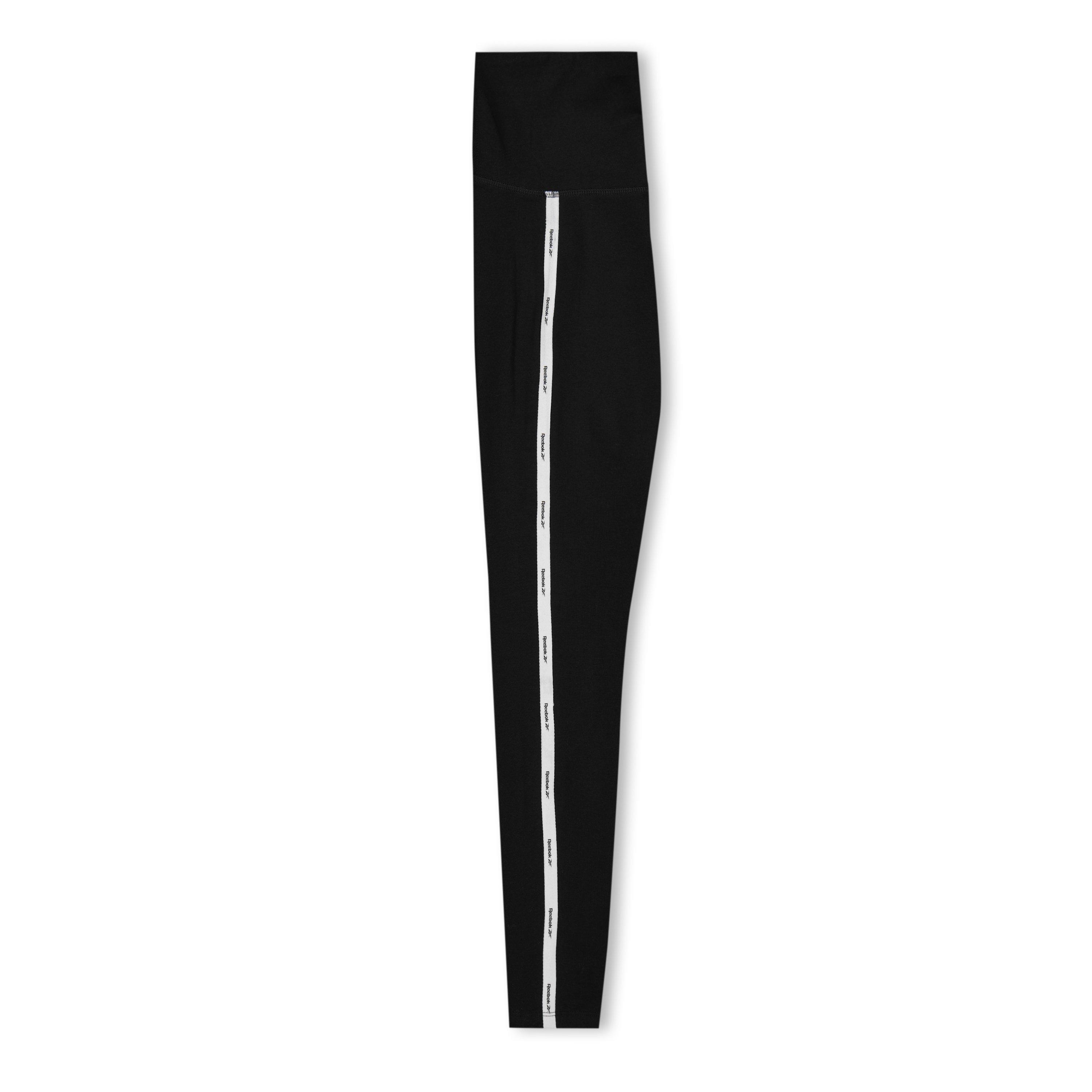 Reebok Piping Cotton High Rise Leggings Womens Gym Legging