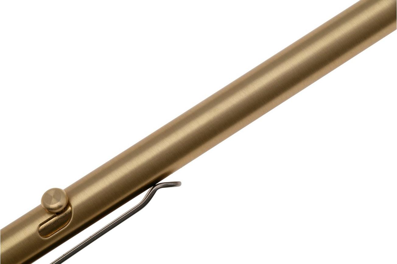 Big Idea Design Slim Bolt Action Pen SBA-BS Brass, everyday carry pen
