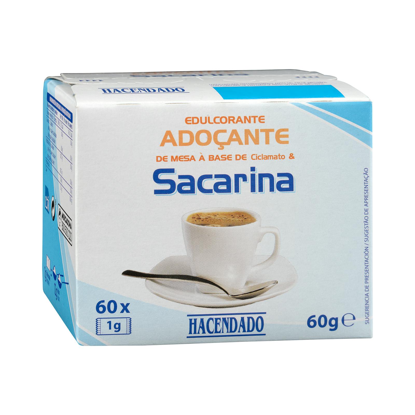 Édulcorant à la saccharine Hacendado en sachets