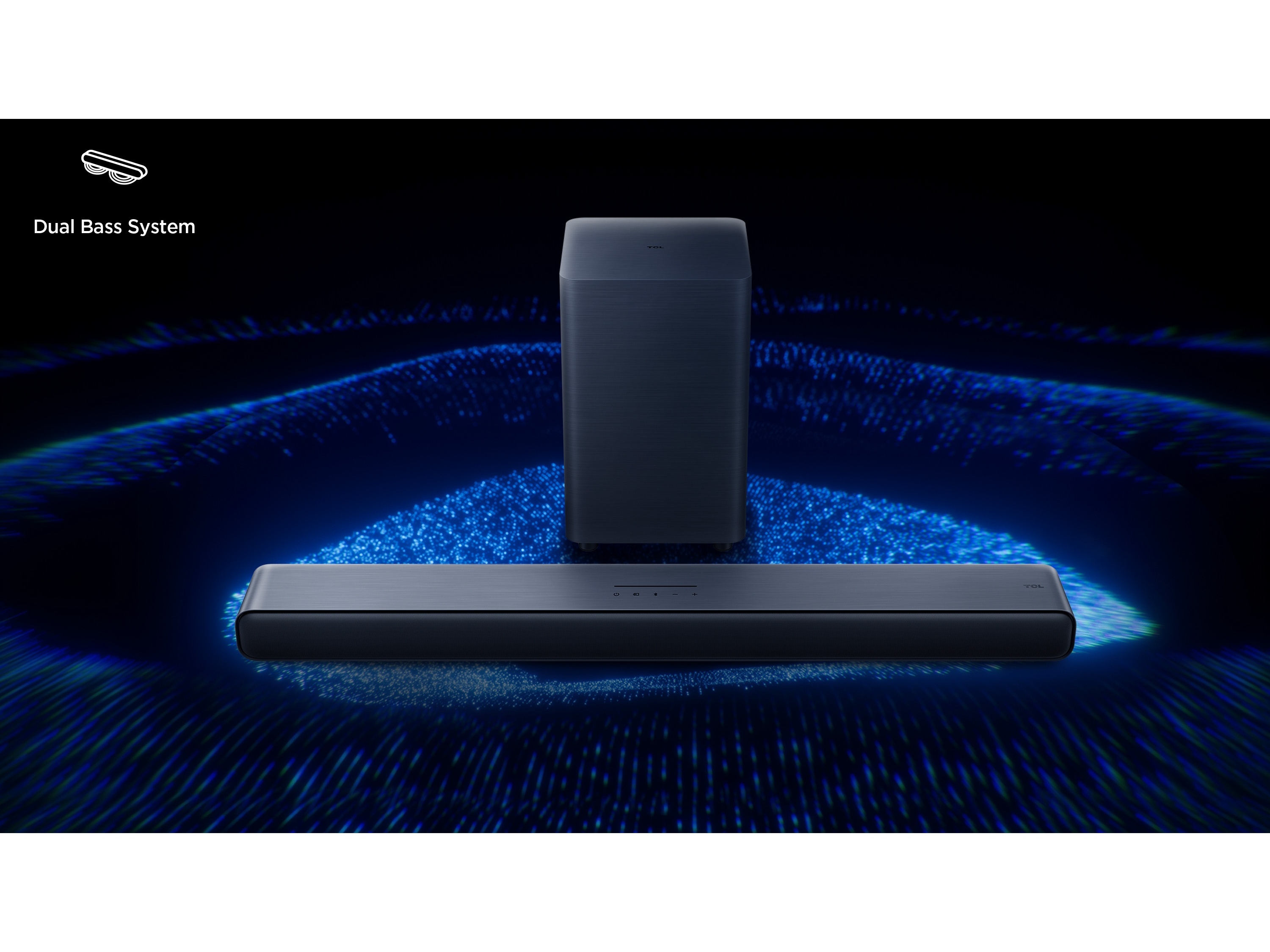 SOUND BAR COM SUBWOOFER TCL S55HE DOLBY ATMOS 2.1 CH 220W