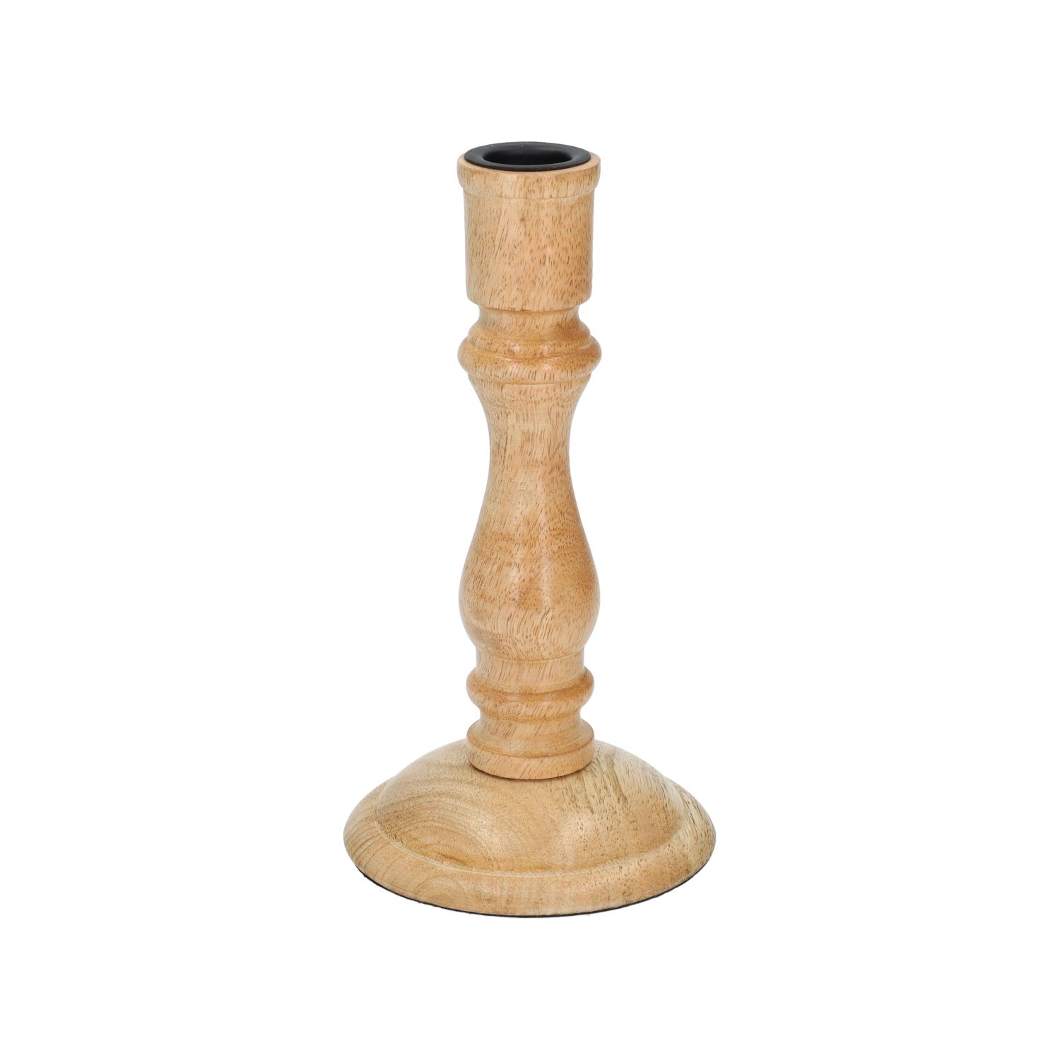Kandelaar, mangohout, 19,5 cm