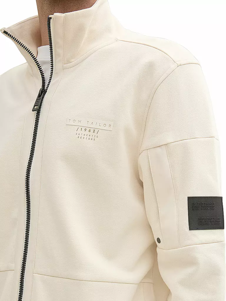 TOM TAILOR Sweatjacke  creme