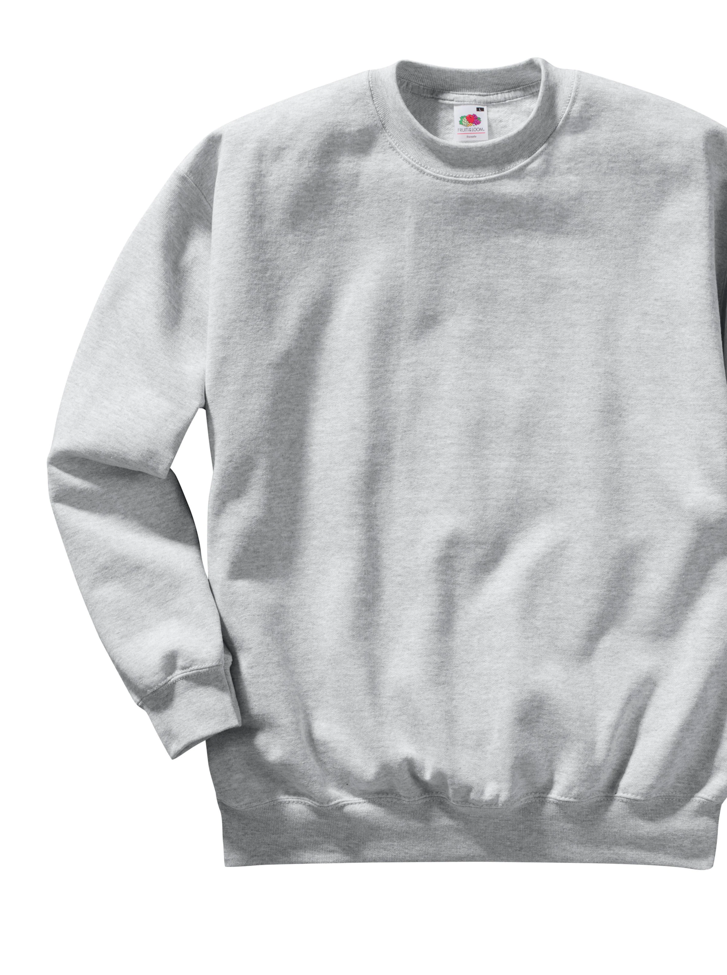 Fruit of the Loom Sweatshirt in grau-meliert