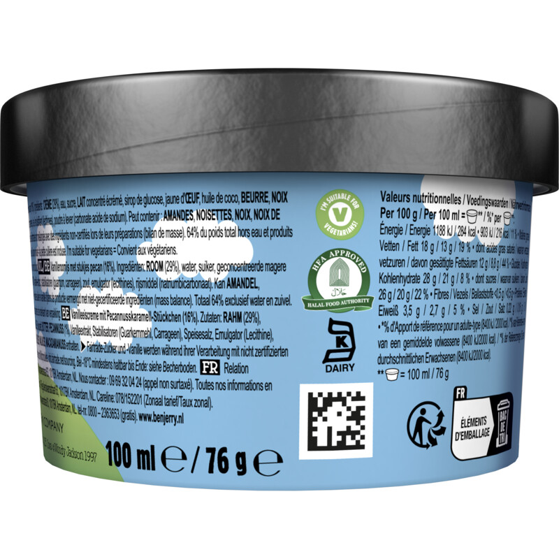 Ben & Jerry's Vanilla pecan brittle