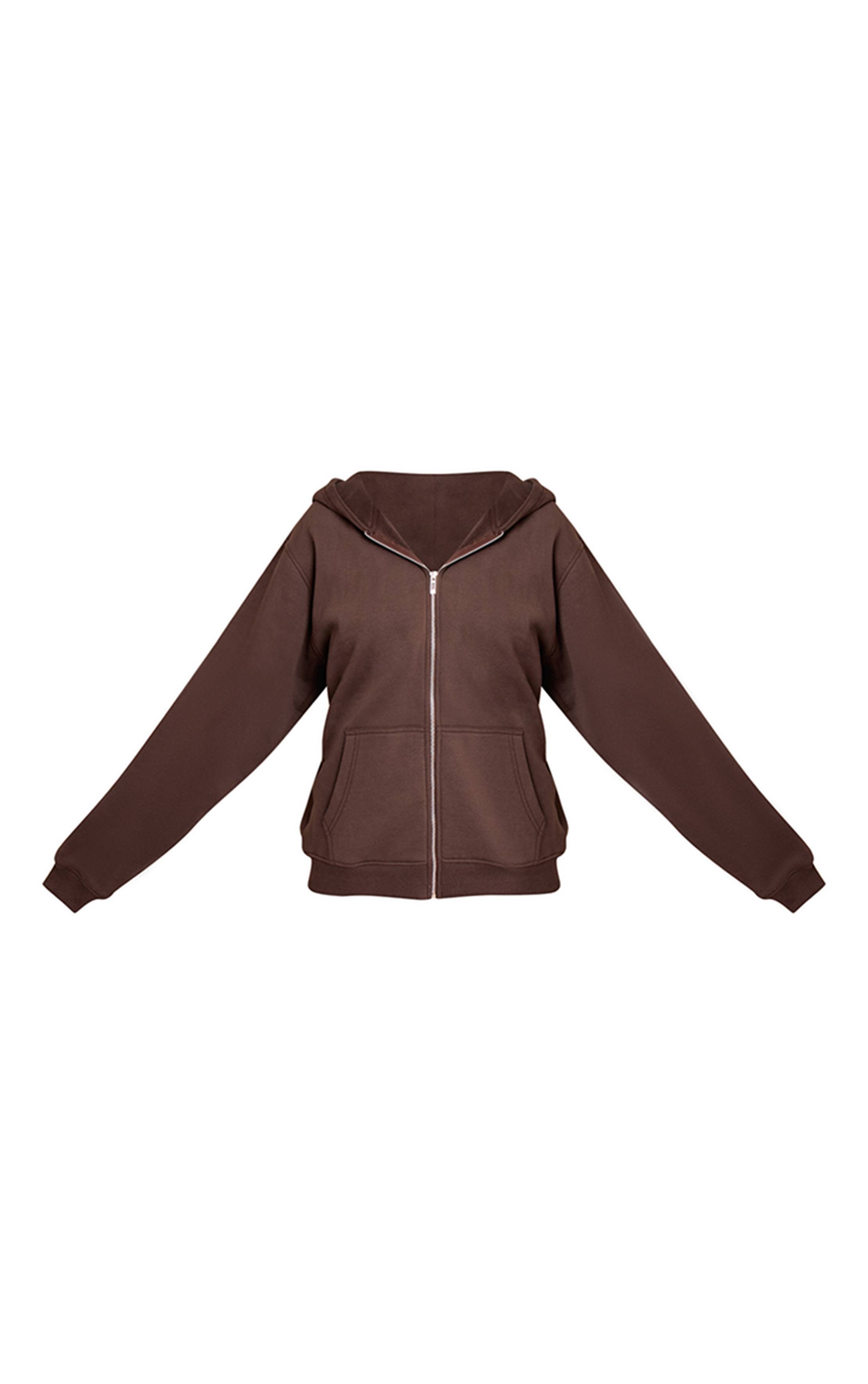 Espresso Sweat À Casynthétiqueche Zippé Chiné Grande Taille
