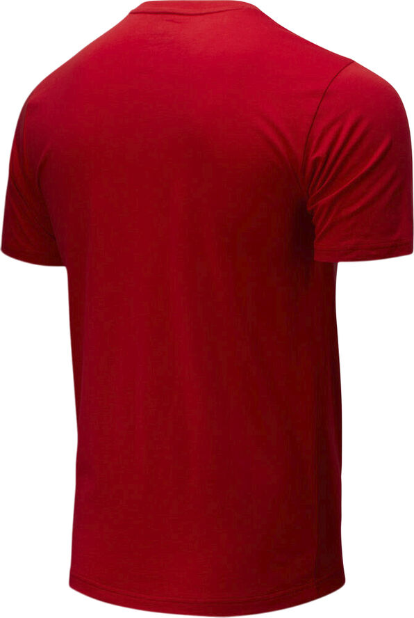 New Balance Essentials Stacked Logo T Shirt Rød