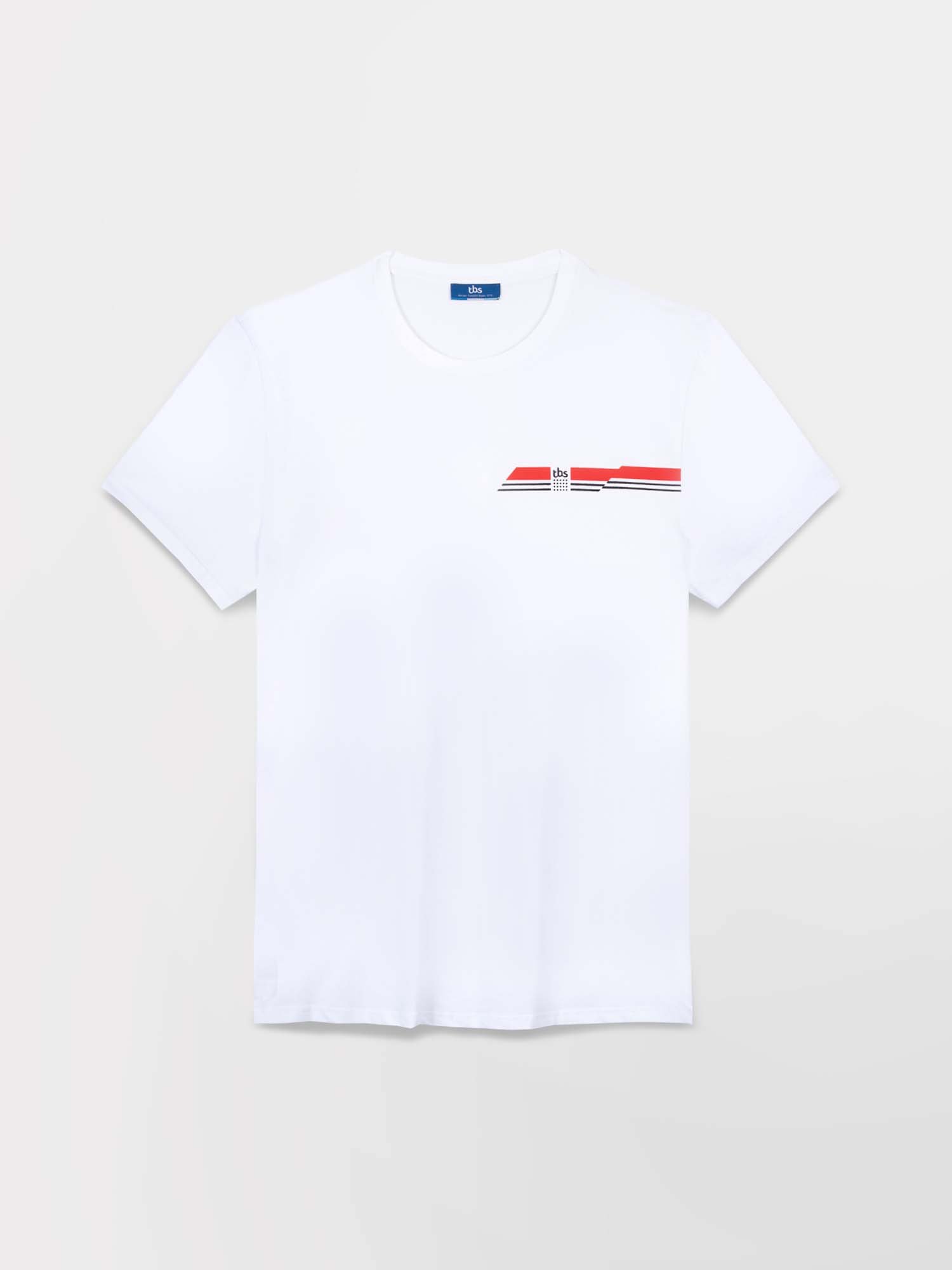 Tee Shirt Homme Micro Piqué Stretch Blanc