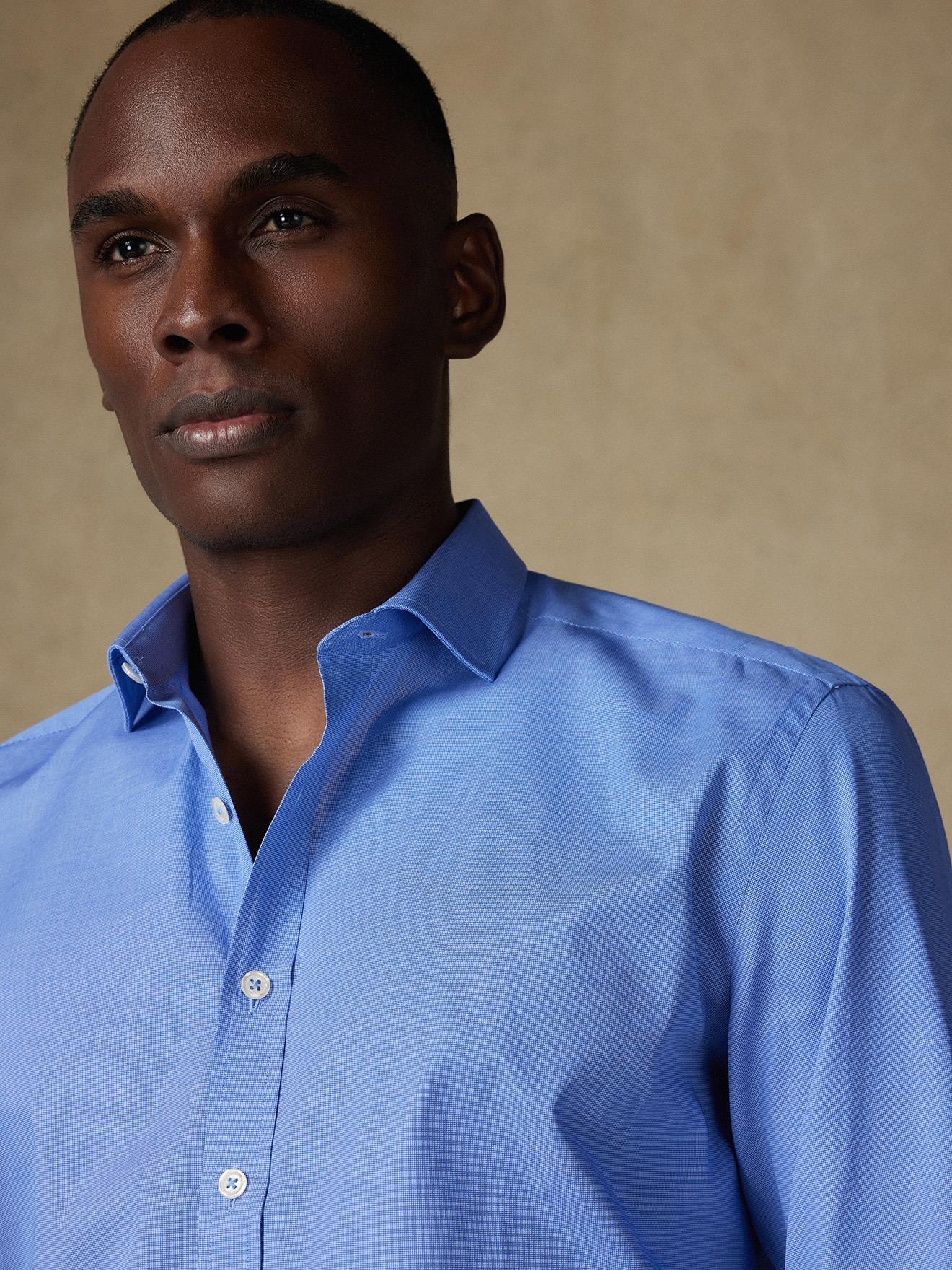 Chemise Daria en popeline bleue