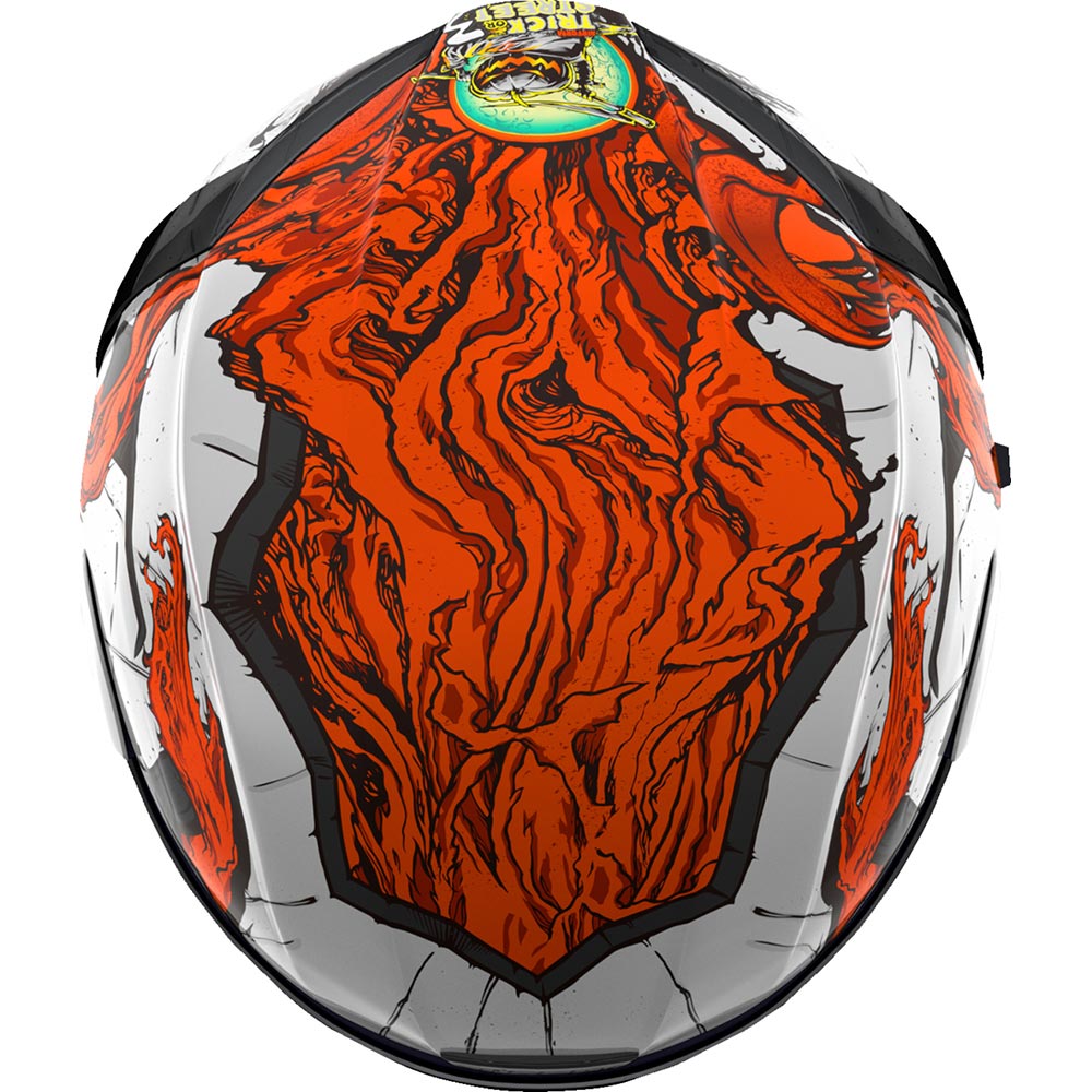 Icon - Casque Airform Trick or Street 3™ Blanc / Orange