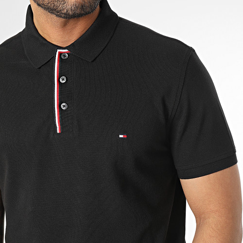 Polo Manches Courtes Rwb Placket Tipping 1558 Noir