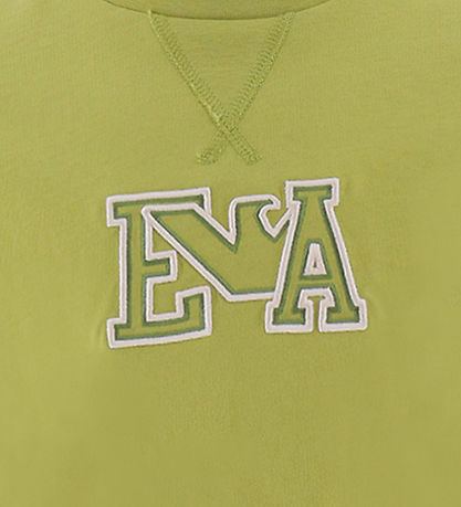 Emporio Armani T-Shirt - Limettengrün m. Strickerei