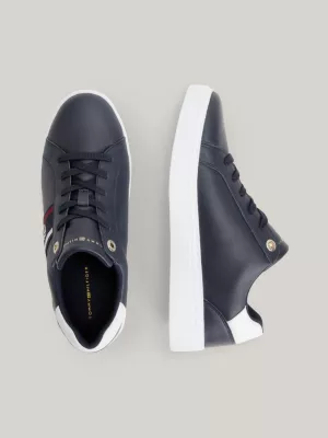 Tênis Signature Leather Monogram Cupsole