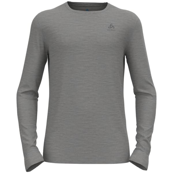 T-shirt thermique ODLO MERINO 200 BL TOP CREW NECK L/S ODLO STEEL GREY MELANGE