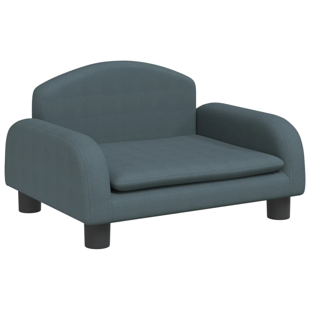 Cama para cães vidaXL em tecido cinza escuro, 50x40x30 cm