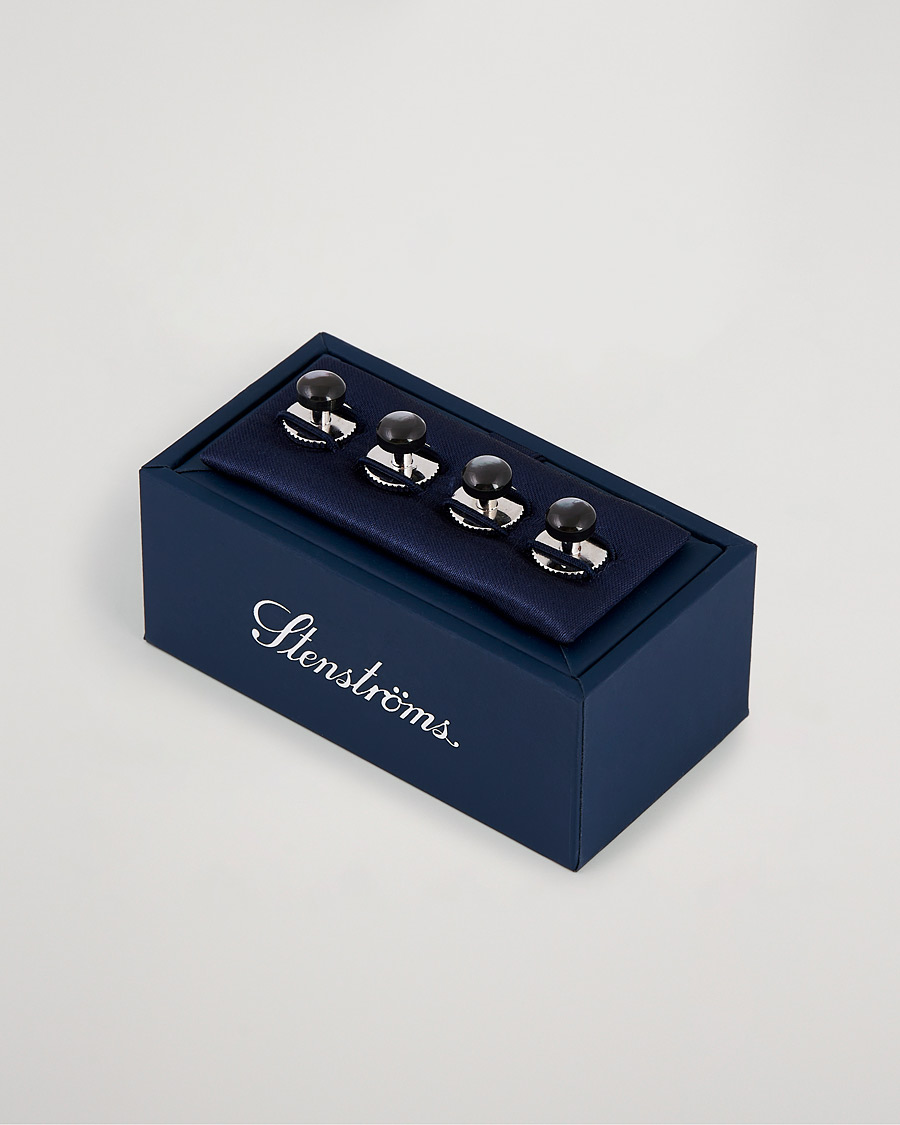Stenströms Shirt Studs Black