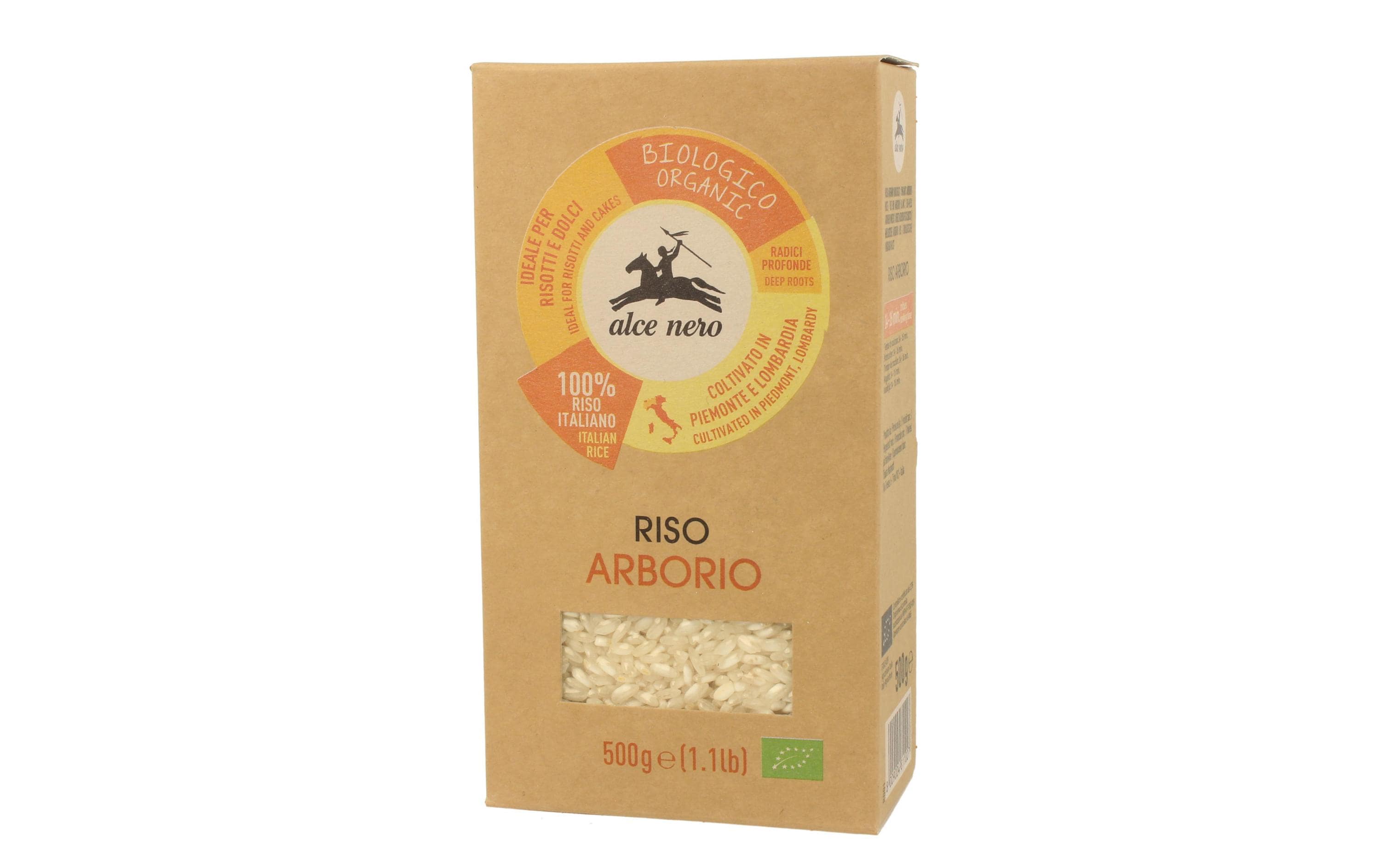 Reis Bio Arborio 500 gBiologisch zertifizierte Reiskörner