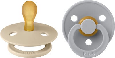 BIBS Colour Smokker 2-pack Lateks Str 1, Vanilla/Cloud