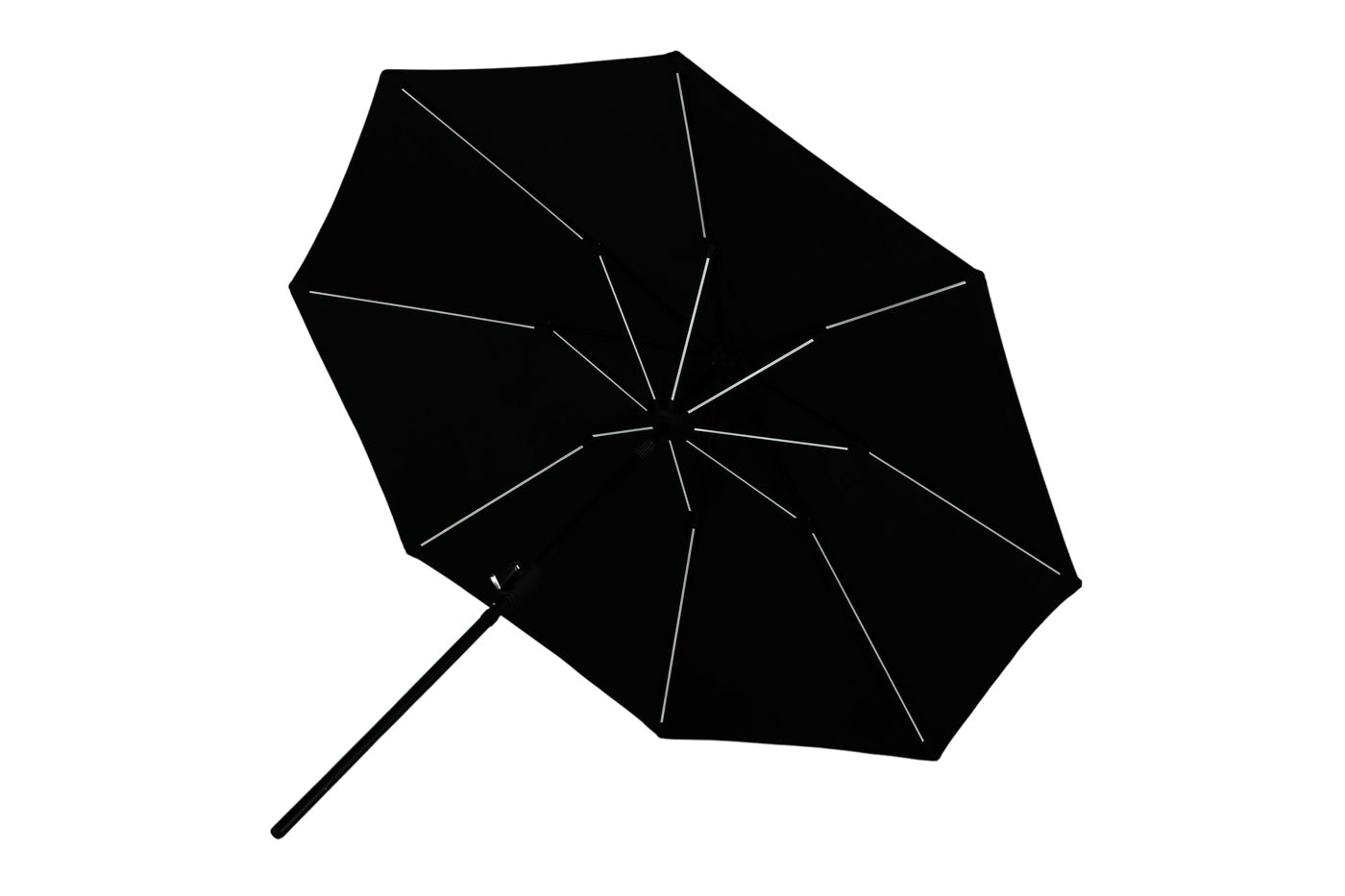 FjÃ´rd - Parasol Zwart 270cm - Led - Sabal