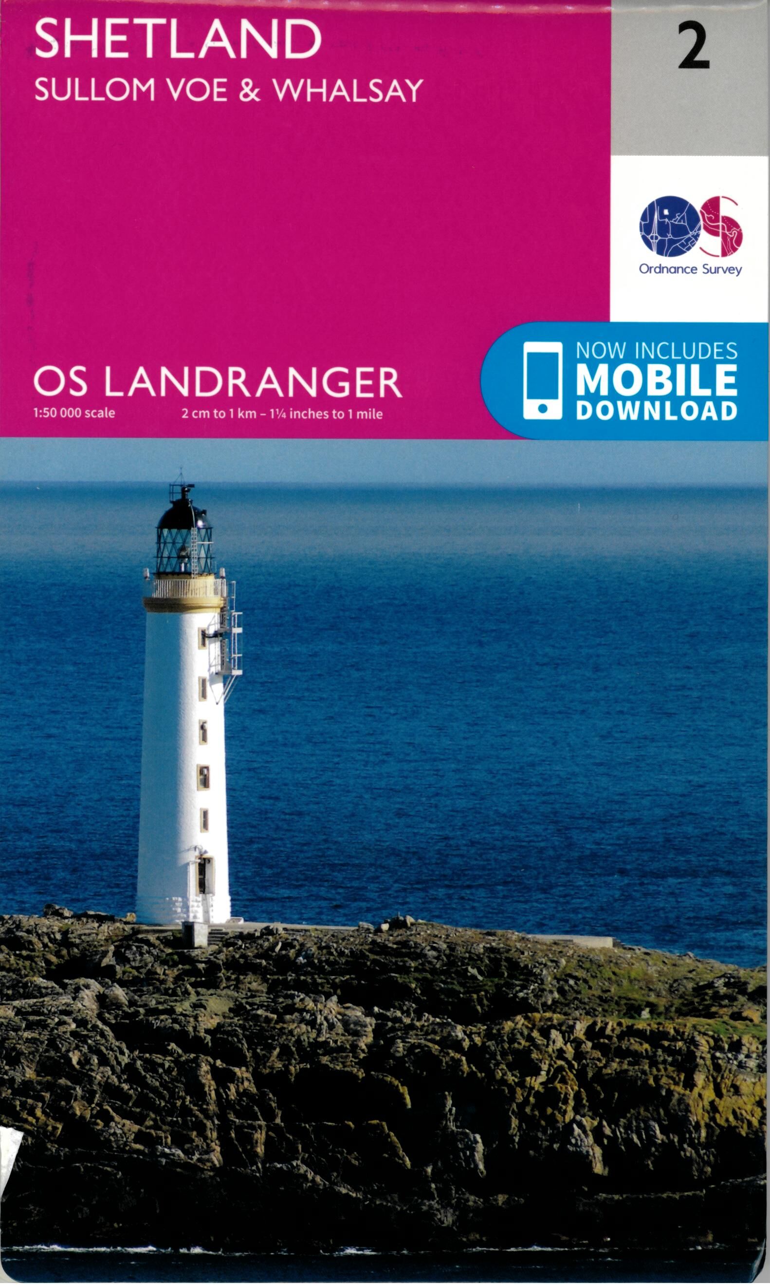 ORDNANCE SURVEY - 2 GB SHETLAND SULLOM VOE 1 50 000