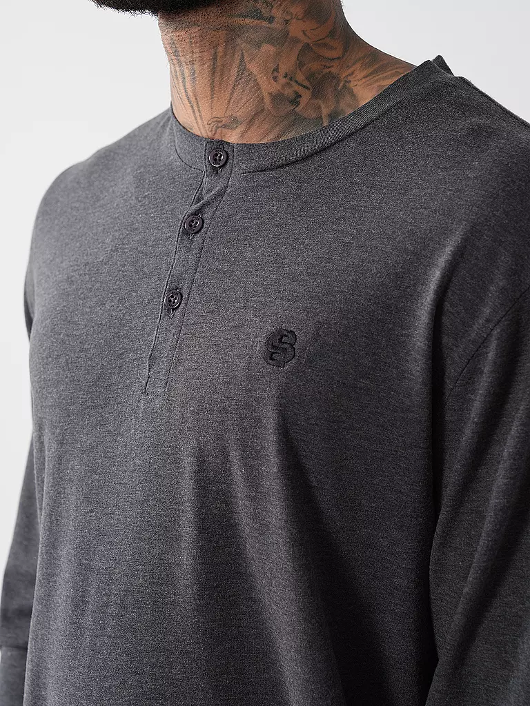 BOSS Pyjama  grau
