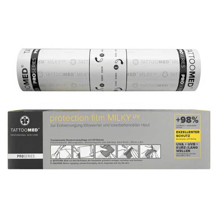 TATTOOMED® protection film MILKY UV, 10 St