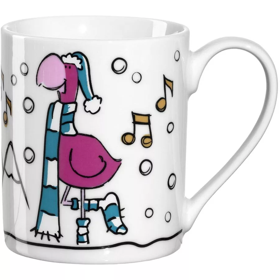 Leonardo Kindertasse Weihnachten Bambini 200 ml pink