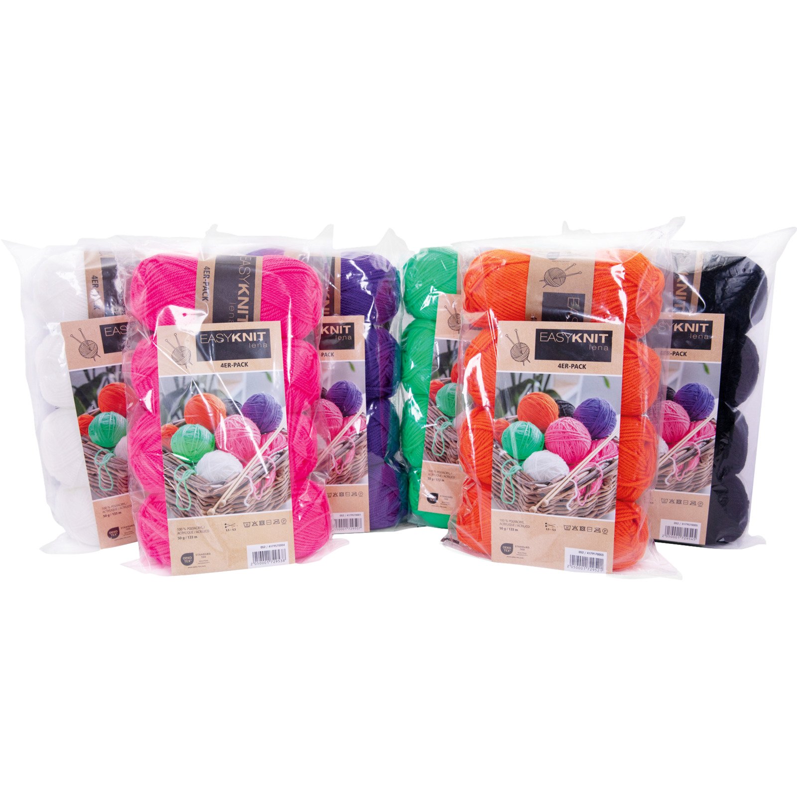 Acrlygarn Lena 4er-Set, 4 x 50 g / Knäuel