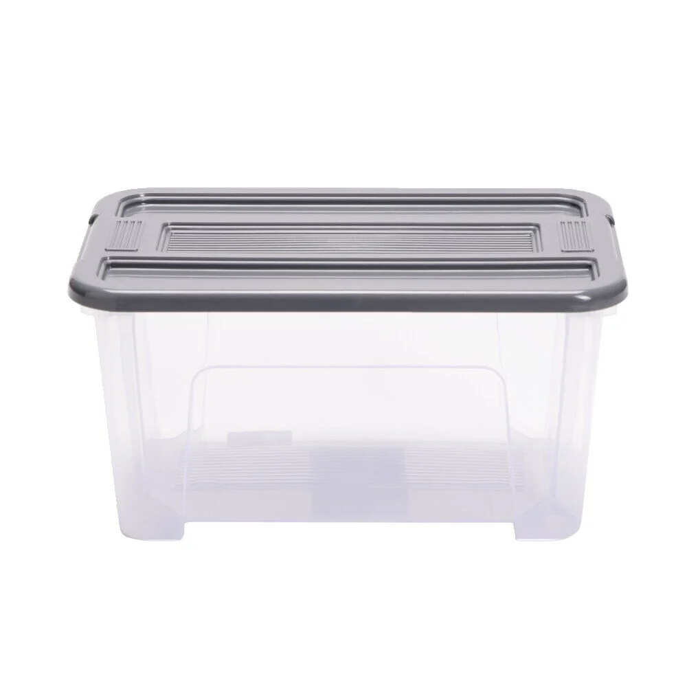 Box de rangement 4,5L plastique transparent 28x14xH18,5cm