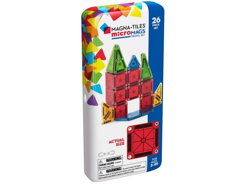 Magna-Tiles Bausteinmodell microMAGS Reiseset 26-teilig Bausteinmodell-Set für Baumeister von 3 bis 99 Jahren