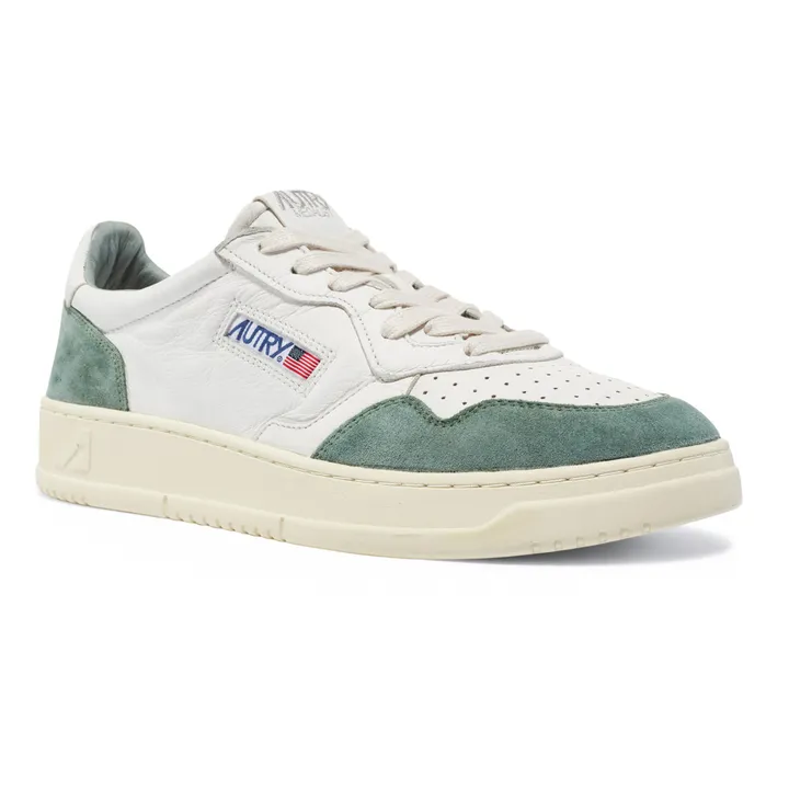 Autry Baskets Medalist Low Cuir de Chèvre/Suede | Vert