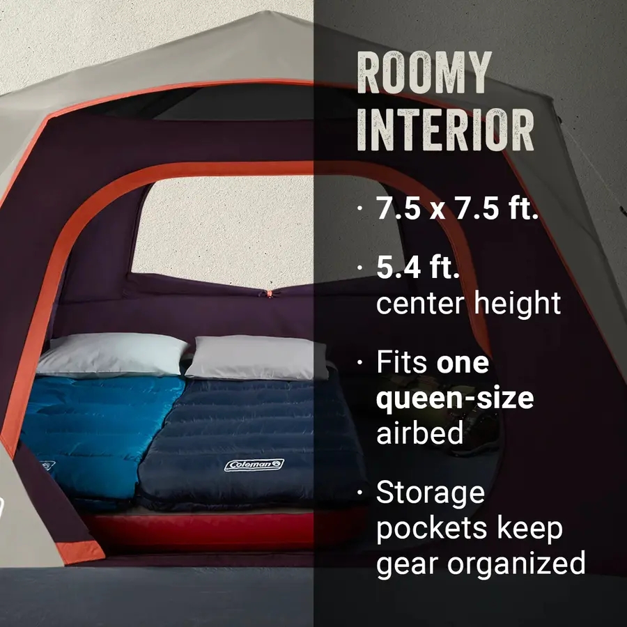 Skylodge&trade; 4-Person Instant Camping Tent, Blackberry