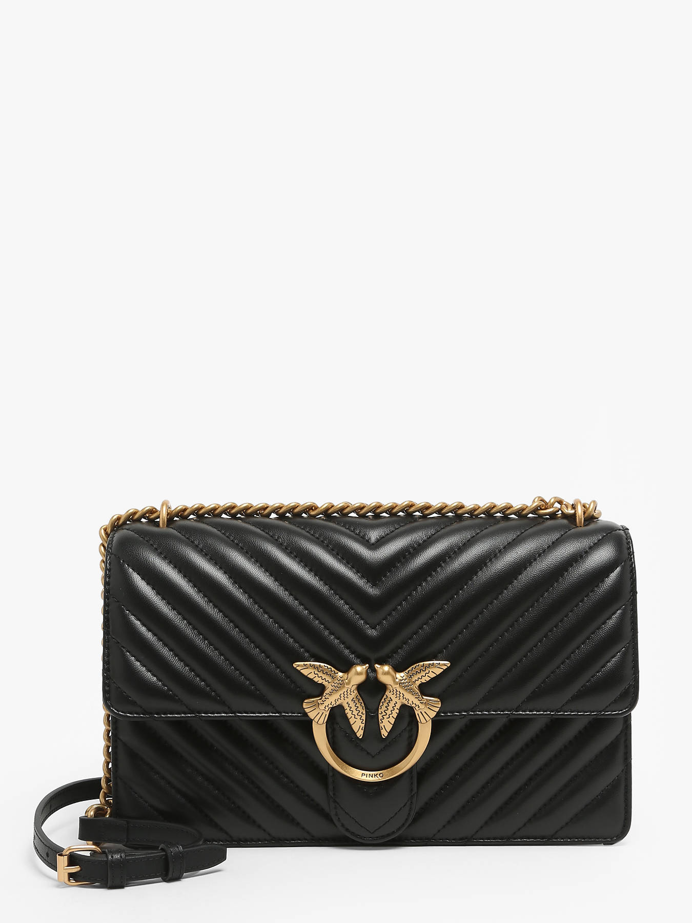 Sac bandoulire Love bag quilt cuir PINKO