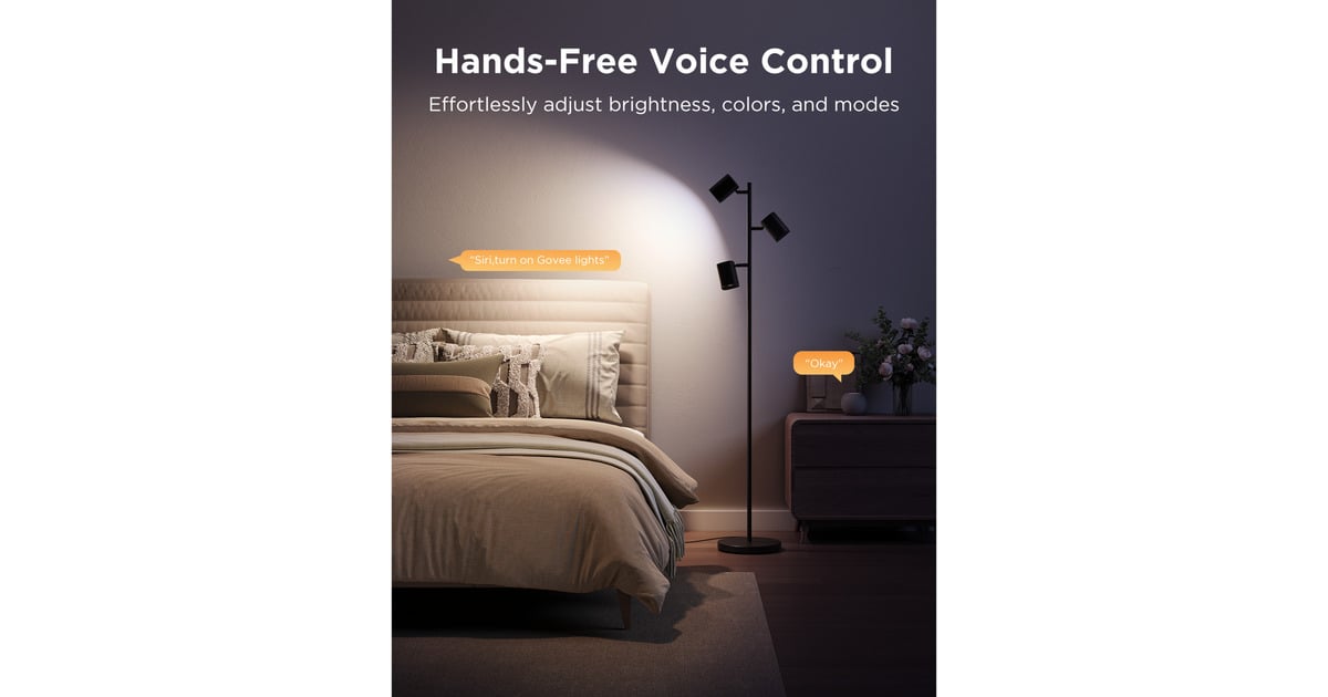 GoveeTree Floor Lamp  (Zwart, 2.4GHz wifi + Bluetooth)