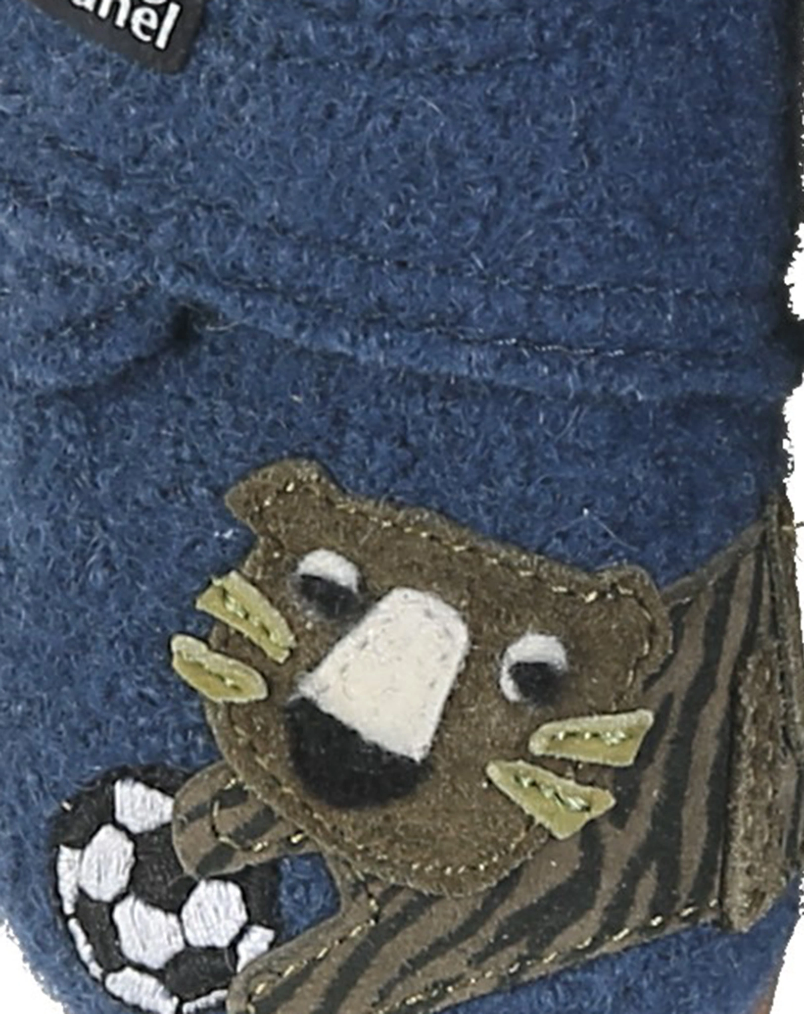 Klett-Hausschuhe TIGER & FUßBALL in midnight navy