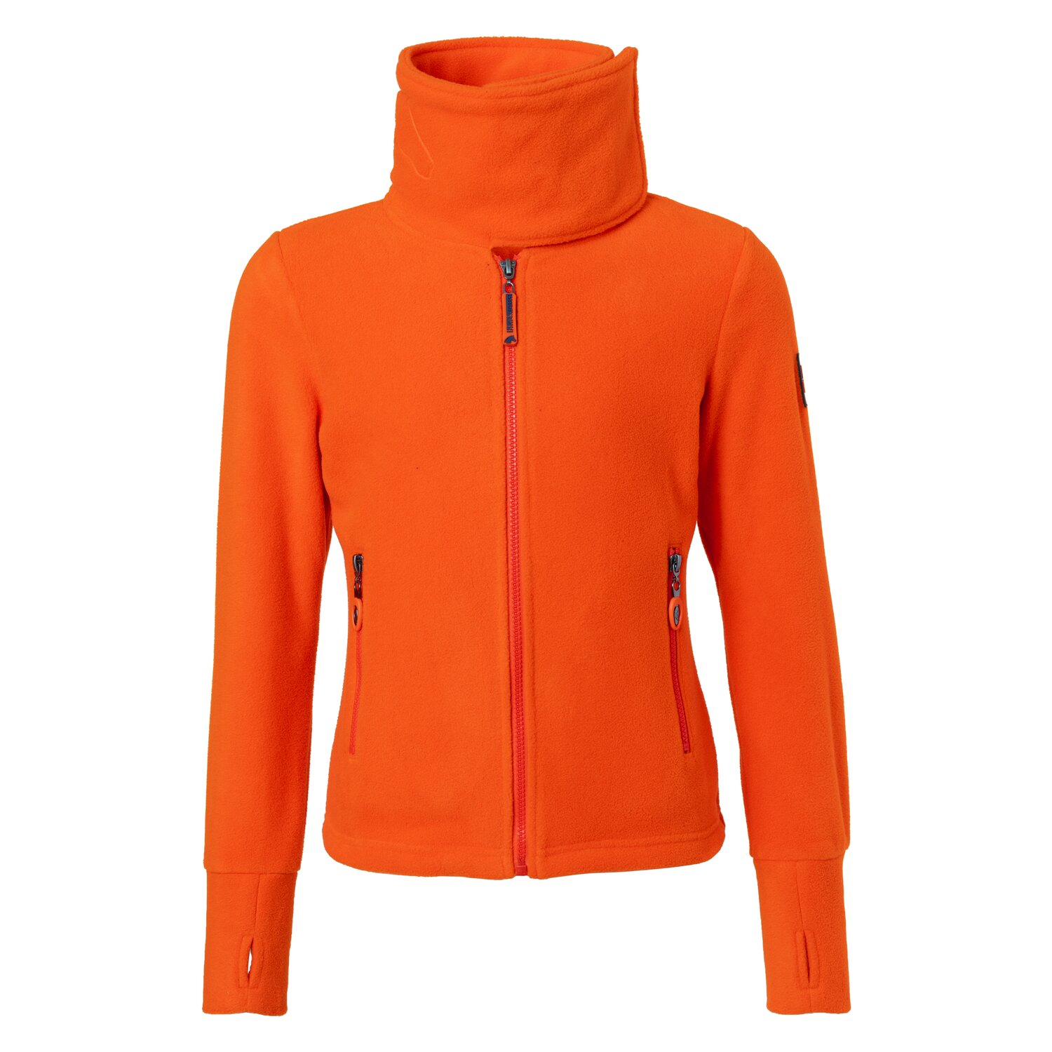 black forest kids Fleecejacke mit Stehkragen  - red orange