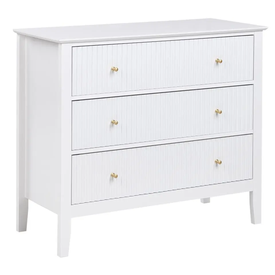 ASSISI - Dressoir 3 lades - Wit - MDF