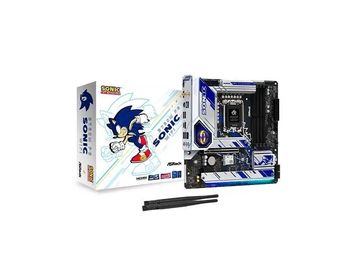 ASRock B760M PG Sonic WiFi - Bundkort - micro ATX - LGA1700 sokkel - B760 Chipset - USB-C 3.2 Gen2, USB 3.2 Gen 2, USB 3.2 Gen 1 - 2.5 Gigabit LAN, Wi-Fi 6E, Bluetooth - onboard grafik (CPU påkrævet) - HD Audio (8-kanaler)