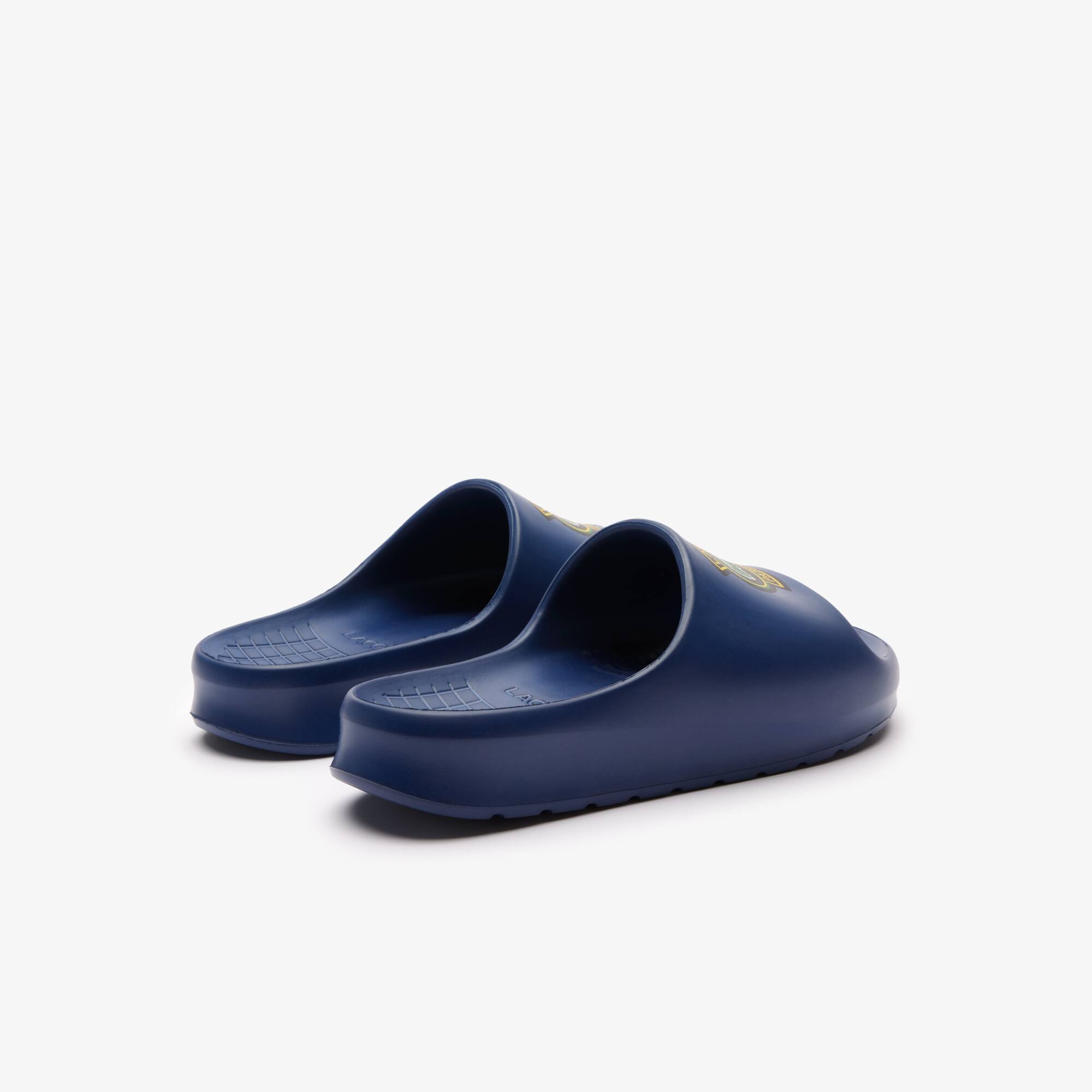 Claquettes Serve Slide 2.0 homme avec logo Claquettes & Sandales - Bleu - Lacoste - Homme