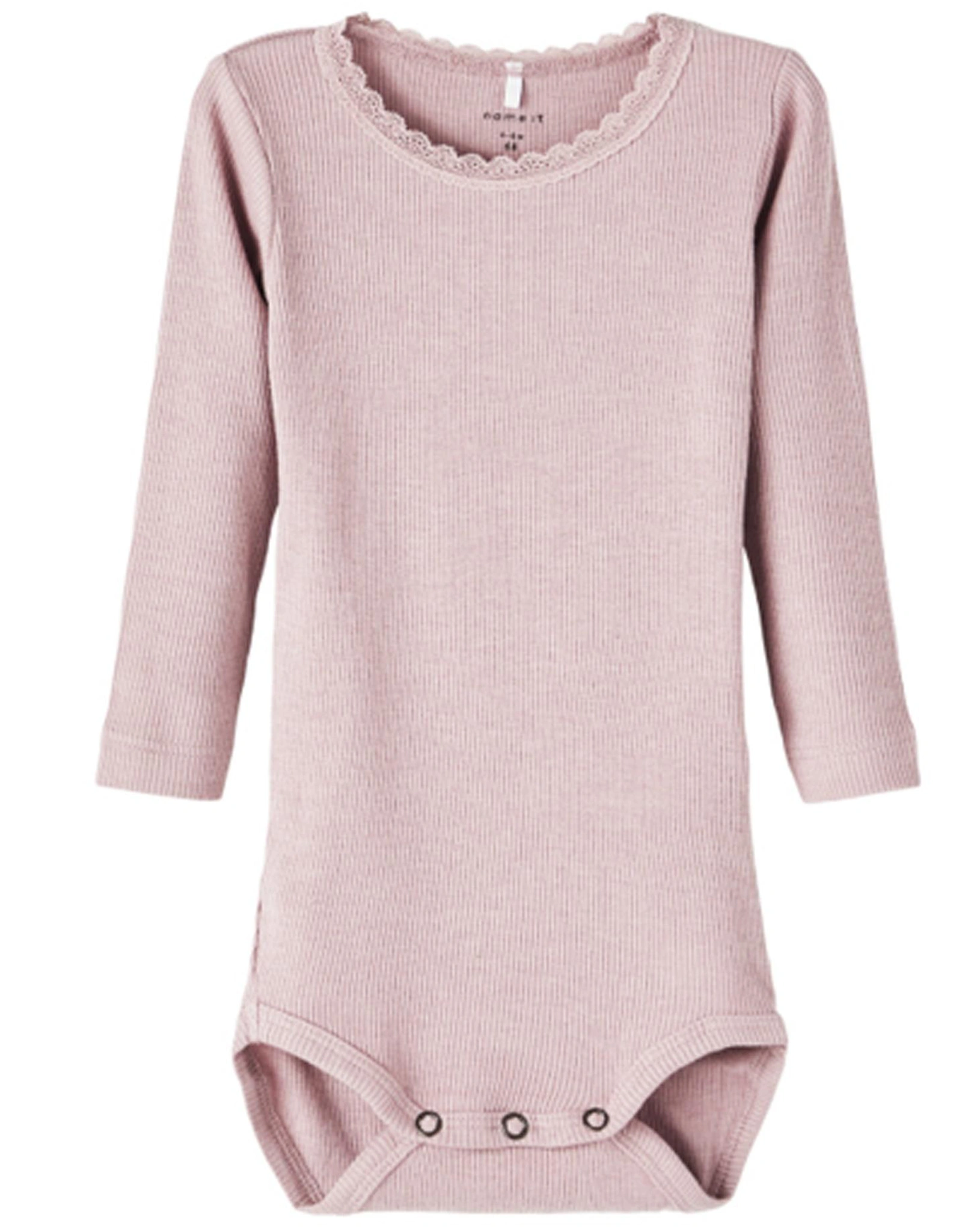Langarmbody NBFKAB LS in sepia rose