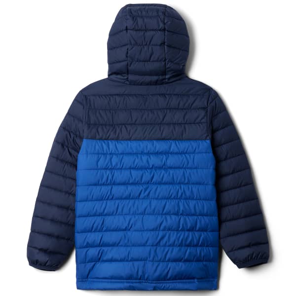 Doudoune randonnée COLUMBIA POWDER LITE II HOODED JACKET MOUNTAIN BLUE/COLLEGIATE NAVY