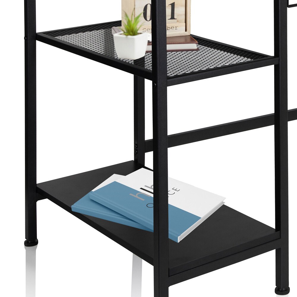 Schreibtisch WORKSPACE H I Melaminharzbeschichtete Spanplatte, Gestell pulverbeschichteter Stahl hjh OFFICE
