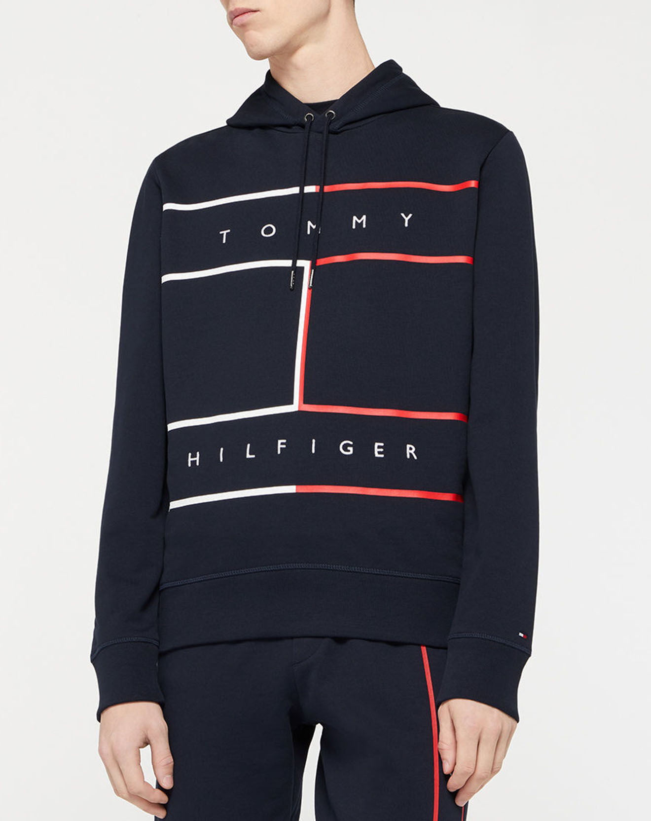 Tommy Hilfiger Sweat Large Rwb Flag bleu marine