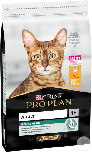 Pro Plan Renal Plus Pour Des Reins En Bonne Santé Croquettes Pour Chat Adulte Poulet 10kg