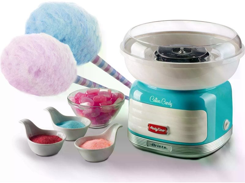 Ariete Zuckerwattemaschine Party Time ARI-2973-BL Blau/Weis Maschine für die Zuckerwatte zum Selbermachen