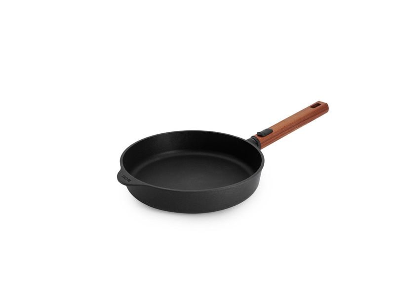 Woll Bratpfanne Eco Logic QXR 24 cm, mit abnehmbarem Griff Gusspfanne mit abnehmbarem Stiel
