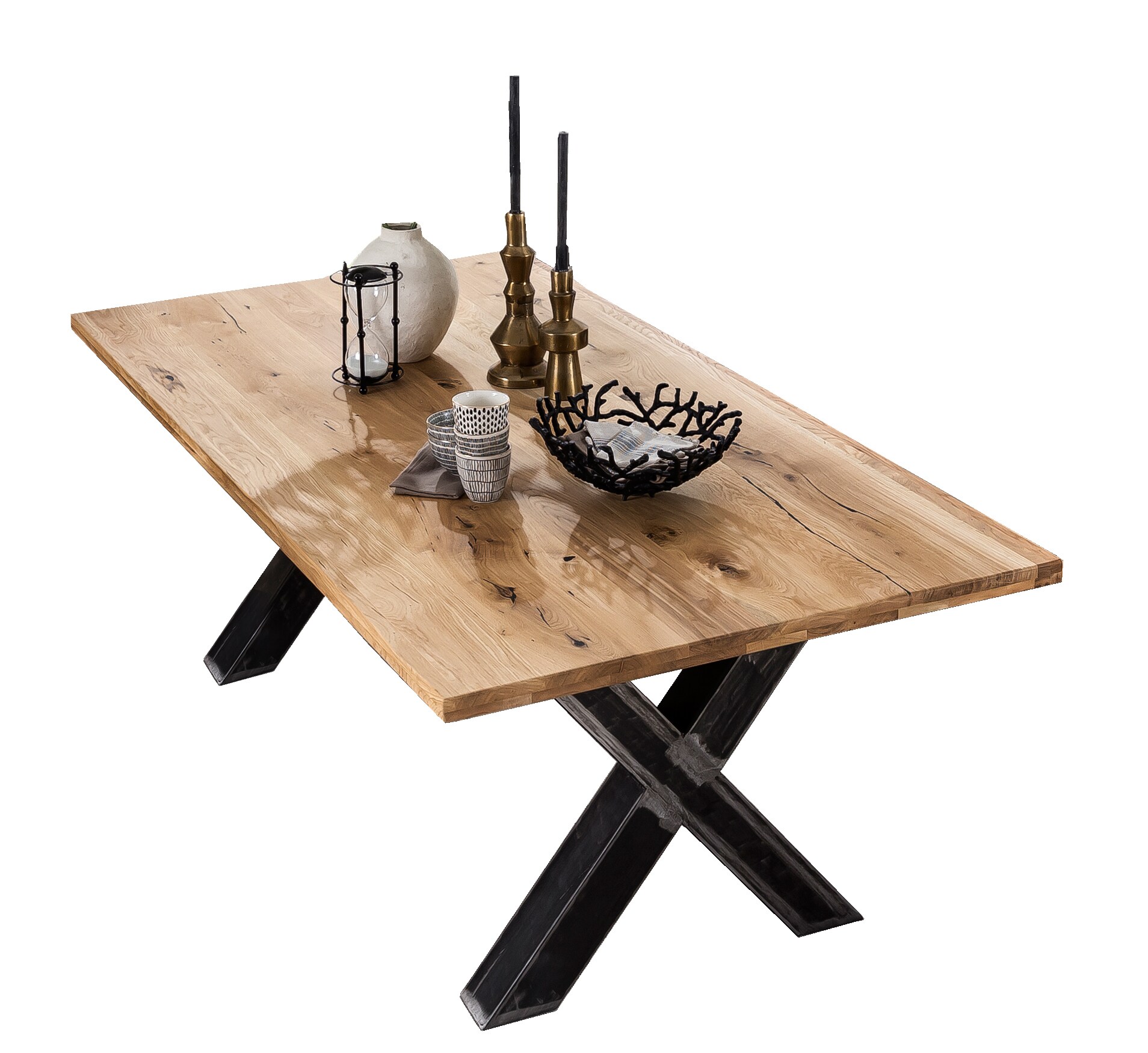 Tischplatte 200x100 Wildeiche Esstisch Schreibtisch DIY Esszimmer Küche Tisch