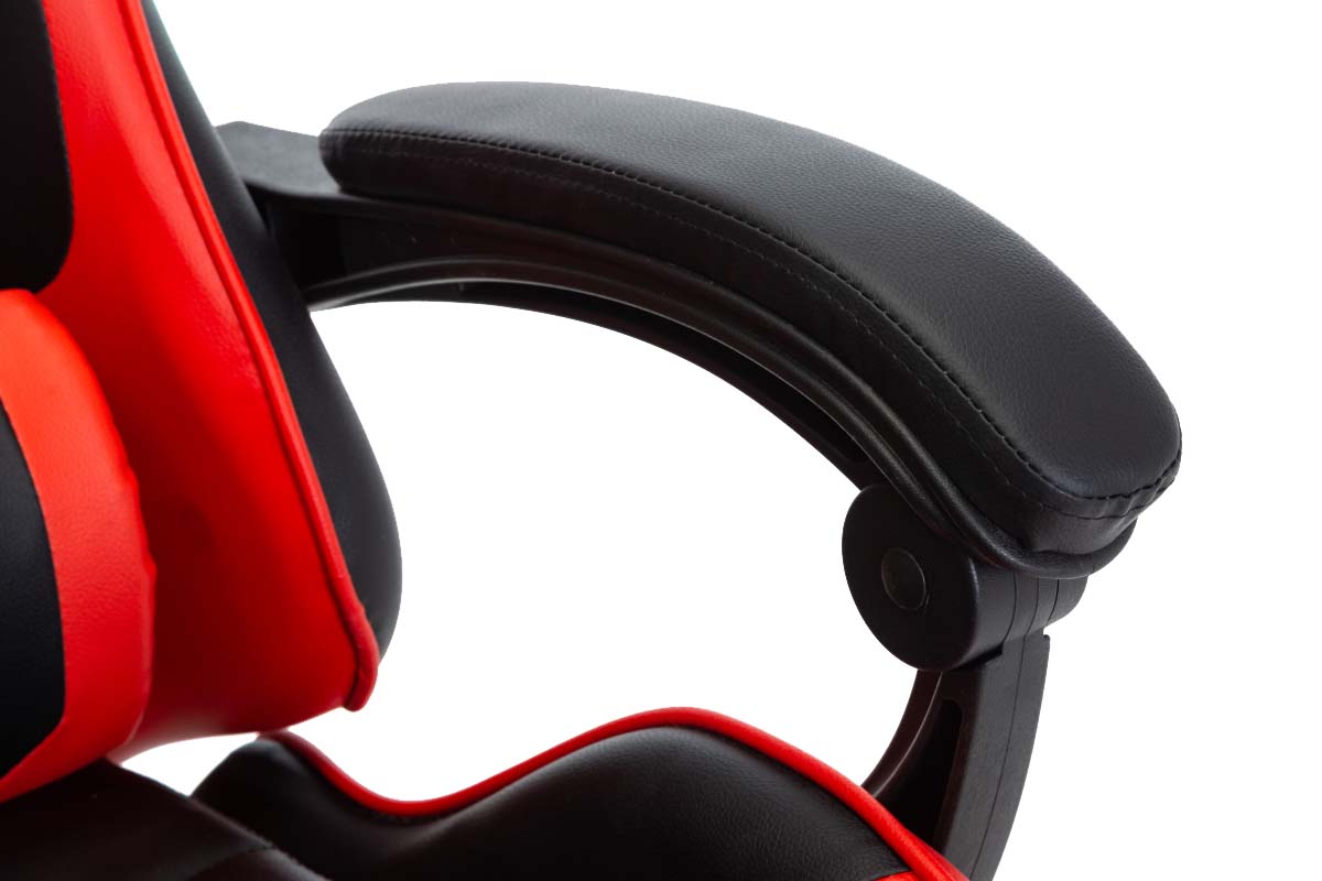 Gamingstuhl Bürostuhl Leder THUNDERBOLT rot