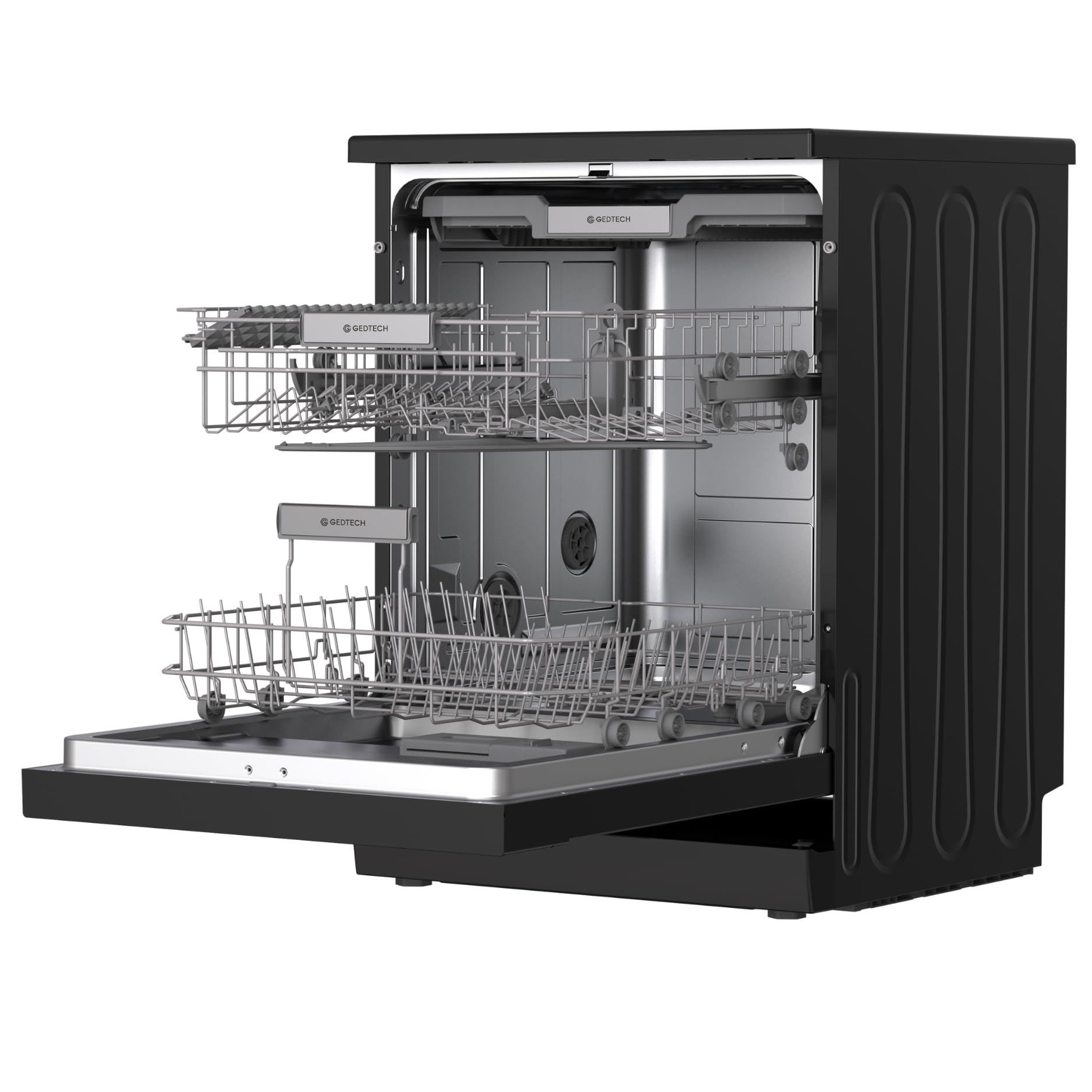 GEDTECH Lave-vaisselle GLV1542DX 15cv - Tiroir à couverts - 42 dB - Ultra silencieux - Départ Différé - Eco - Intensif - Rapide – Faible conso - Class